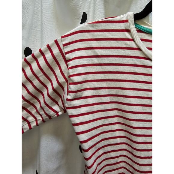 Boden 13-14Y striped lion crown embroidered front pocket long sleeve shirt - Picture 5 of 8